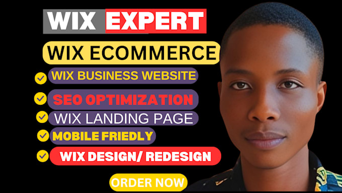 Gig Preview - Build wix website design and wix website redesign or wix ecommerce website