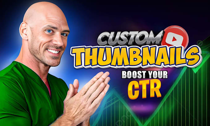 Gig Preview - Create attractive and clickbait youtube thumbnails that boost CTR