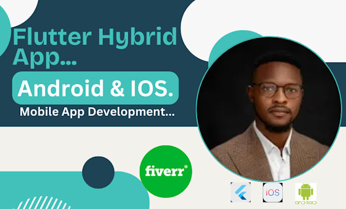 Gig Preview - Design fast flutter app hybrid for mobile and IOS app UI UX development