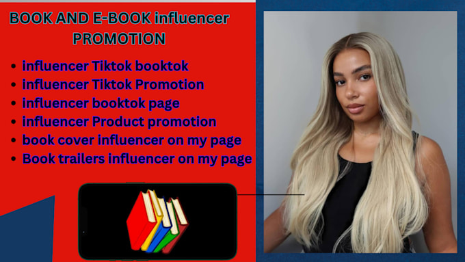 Gig Preview - Do promotion your book or ebook on my tiktok influencer account, booktok