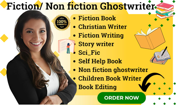 Gig Preview - Fiction ghostwriter, christian ebook, non fiction story, fiction ghostwriter