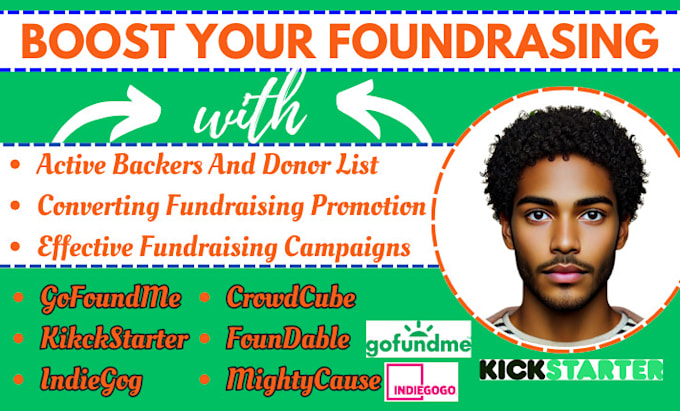 Gig Preview - Promote your crowdfunding campaign to targeted backer donor list on indiegogo