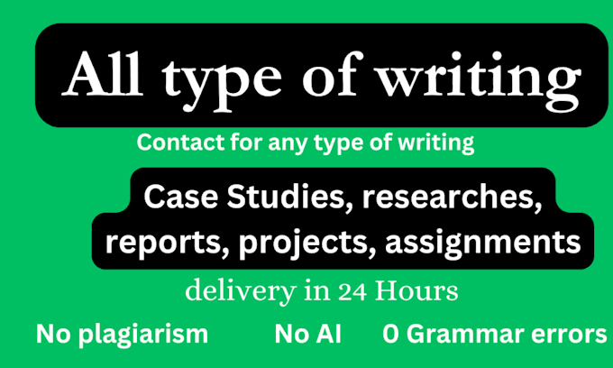 Gig Preview - Do case study analysis,thesis, research and reports in 24 hours