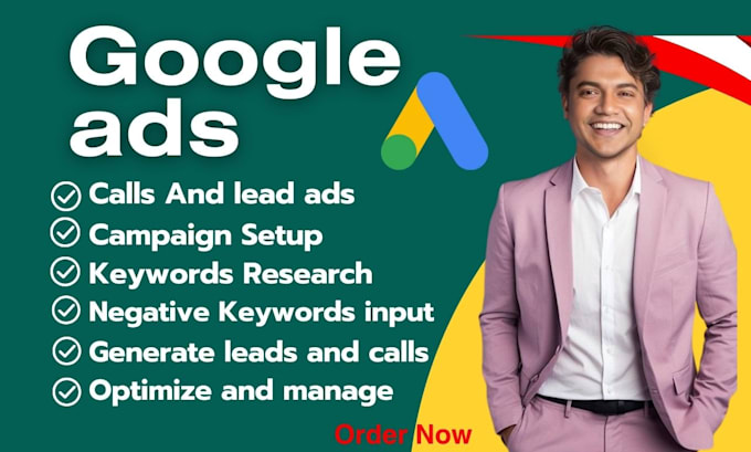 Gig Preview - Set up optimized google call only, lead, and PPC ads to collect calls and leads