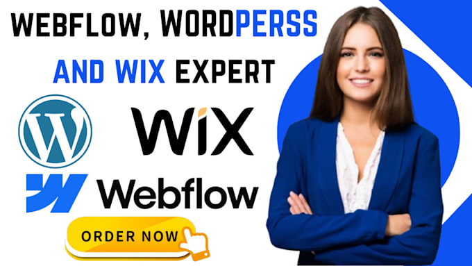 Gig Preview - Design or redesign webflow website wordpress website wordpress to webflow or wix