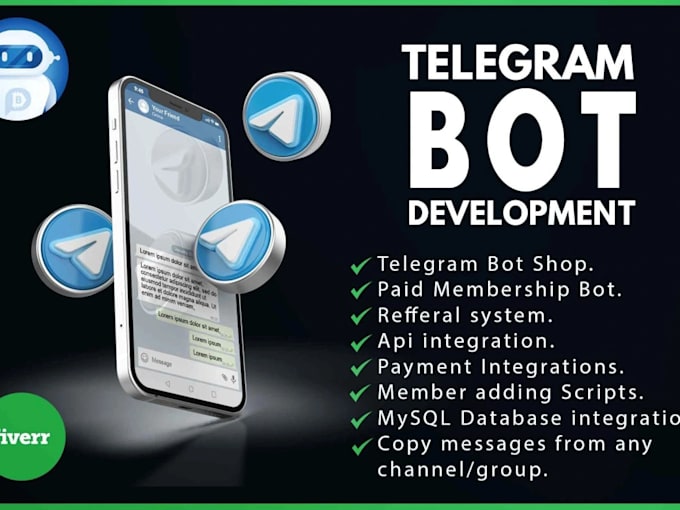 Gig Preview - Create a custom telegram bot for you