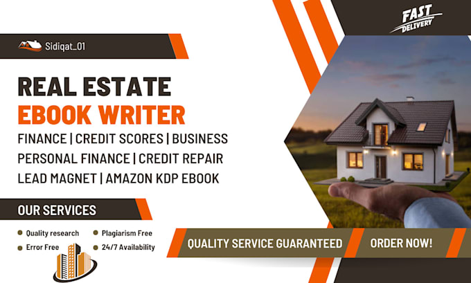 Gig Preview - Ghostwrite your real estate, finance, business and credit repair ebook