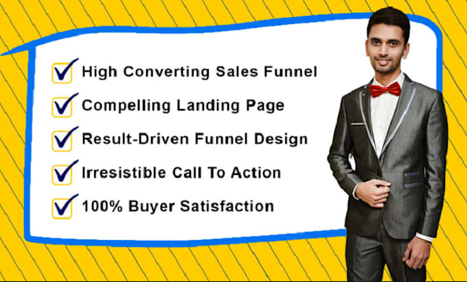 Gig Preview - Build clickfunnels, kajabi, kartra landing page