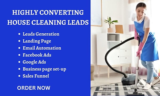 Gig Preview - House cleaning leads, janitorial cleaning leads, commercial cleaning leads