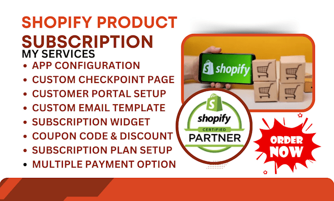 Gig Preview - Setup shopify product subscriptions recharge seal appstle subi loop yopto bold