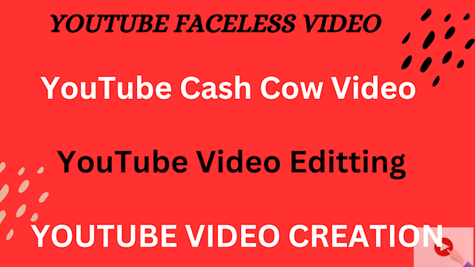 Gig Preview - Create youtube faceless video, y outube cash cow video creation