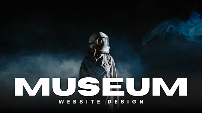 Gig Preview - Design a museum website museum landing page