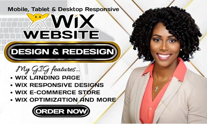 Gig Preview - An outstanding wix site for your online store, wix redesign, wix