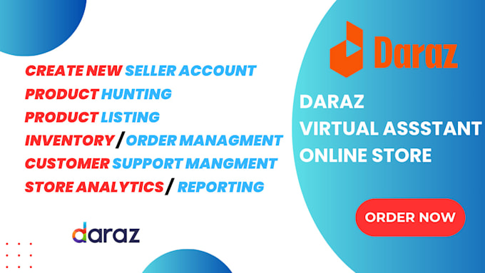 Gig Preview - Be your expert daraz VA for store management and growth