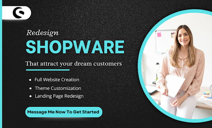 Gig Preview - Redesign shopware6 website redesign shopware 5 landing page