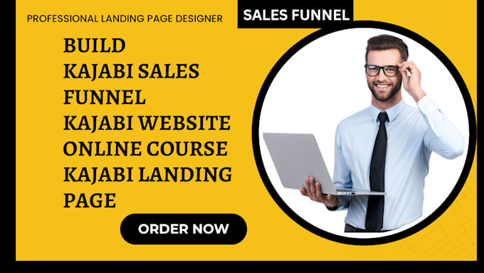 Gig Preview - Build kajabi sales funnel kajabi website online course kajabi landing page