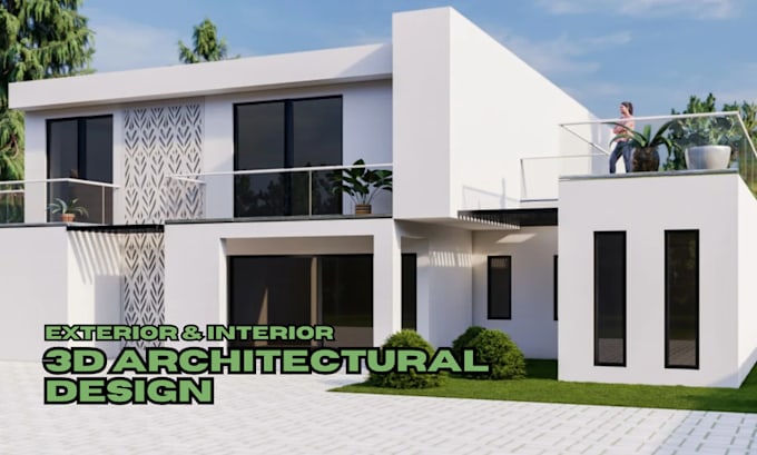 Gig Preview - Do 3d exterior and interior architectural house floor design modeling, rending