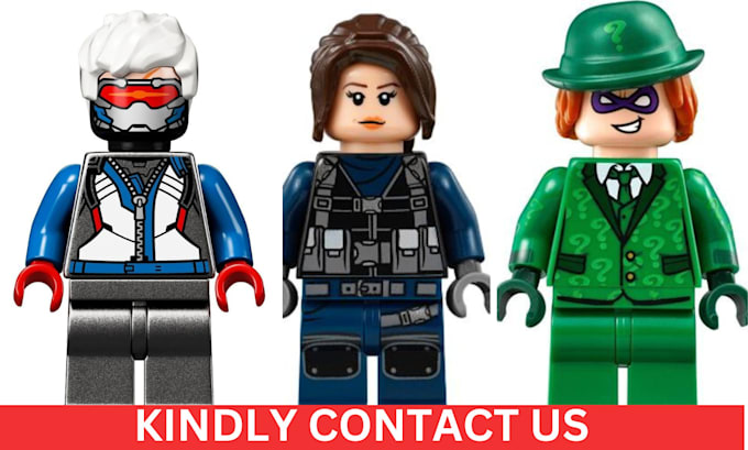 Gig Preview - Design custom 3d lego model design minifigure lego character 3d toy, 3d print