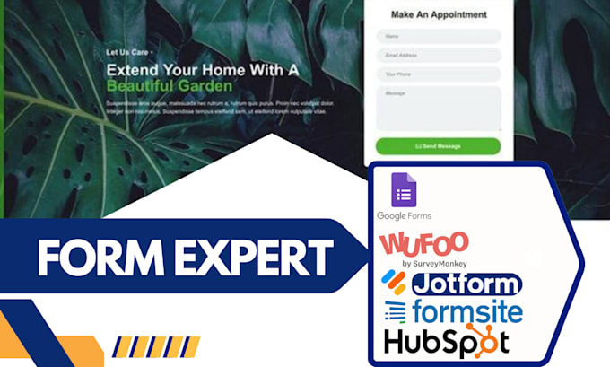 Gig Preview - Create google forms jotform formsite wufoo hubspot forms fillout perfectforms