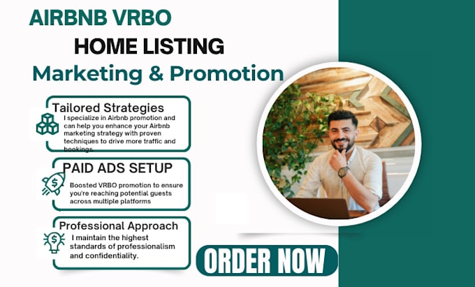 Gig Preview - Do airbnb promotion, vbro home listing marketing booking traffic travel turo ads