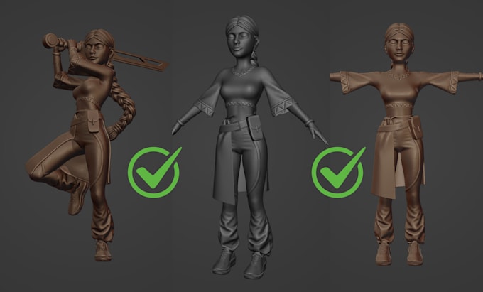 Gig Preview - Design 3d model for printing 3d character modeling 3d sculpting 3d modeling