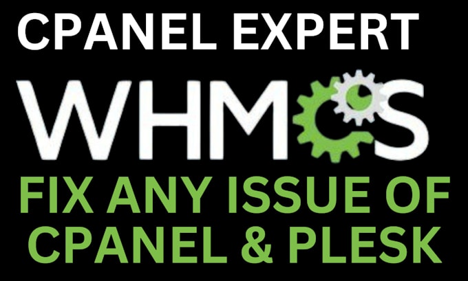 Gig Preview - Fix server issues, cpanel, vps, email, linux,whm,plesk,mysql,wordpress,migration