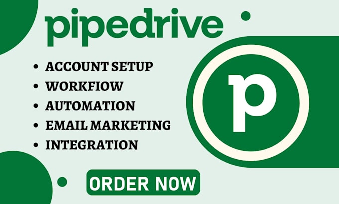 Gig Preview - Do pipedrive deal pipeline list segmentation lead importation automation