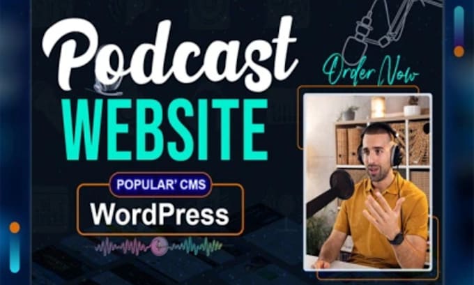 Gig Preview - Build modern podcast, music website for bands artists, dj and studio website SEO