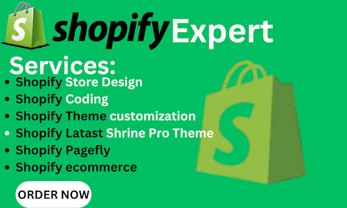 Gig Preview - Shopify pagefly shopify ecommerce shopify store shopify shrine pro theme coding