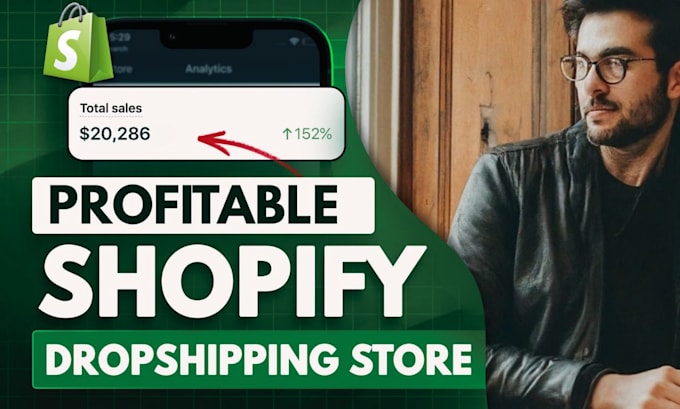 Gig Preview - Build and design profitable shopify dropshipping stores and websites branded