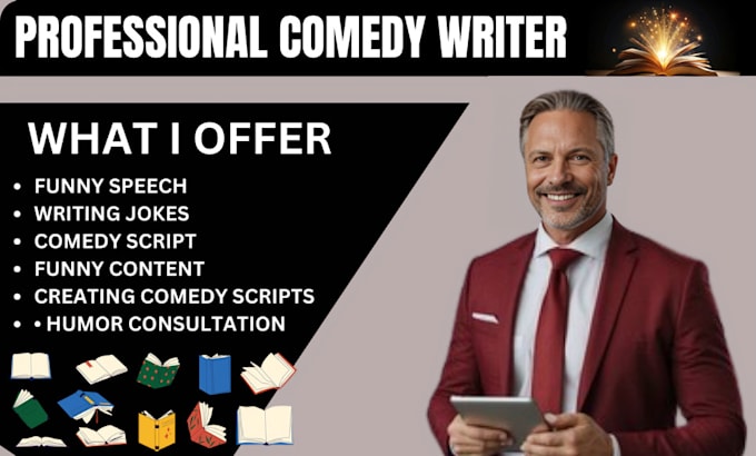 Bestseller - write comedy and funny lines to your script, screenplay, blog, book, writing