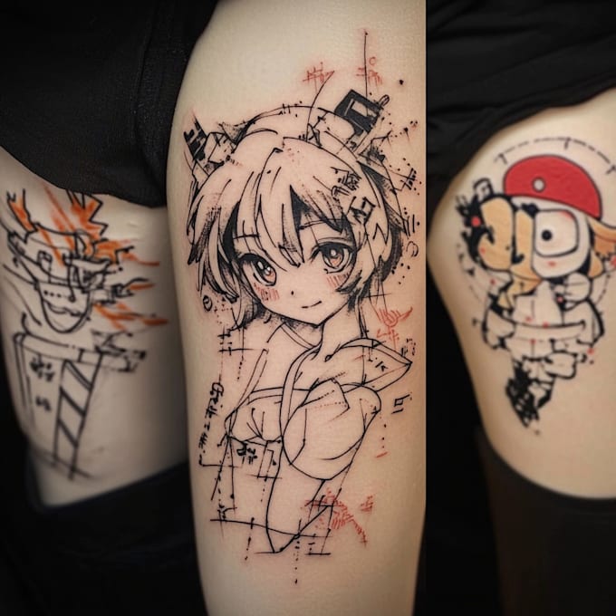 Gig Preview - Create erotic tattoo nsfw anime design