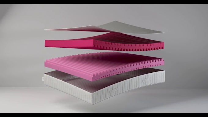 Gig Preview - Create photorealistic 3d mattress animation 3d mattress model design cgi video