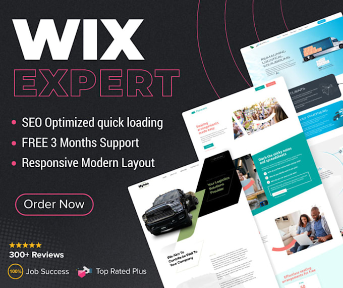 Gig Preview - Build wix website design wix website redesign wix ecommerce website wix store