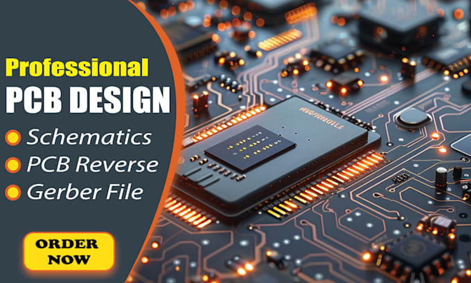 Gig Preview - Do professional pcb design, pcb layout, schematics, 3d model