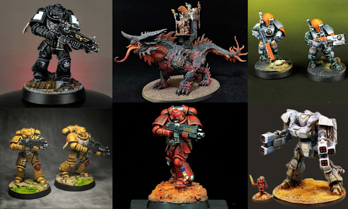 Gig Preview - Print and paint miniatures warhammer 40k, 3d terrain