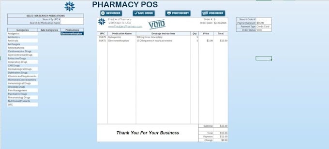 Gig Preview - Professional pharmacy pos software in excel with  automate sales and inventory