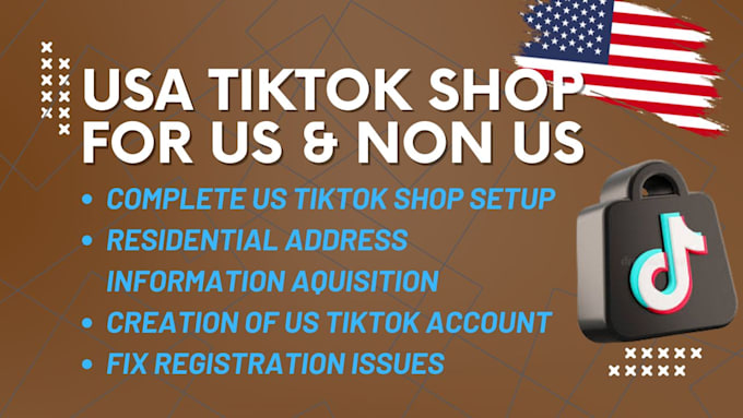 Gig Preview - Tik tok shop setup usa tiktok set up for non us residents fix tiktok shop