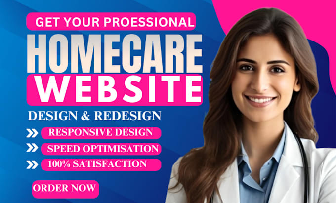 Gig Preview - Design medical, healthcare, home care, clinical, dental, therapy website