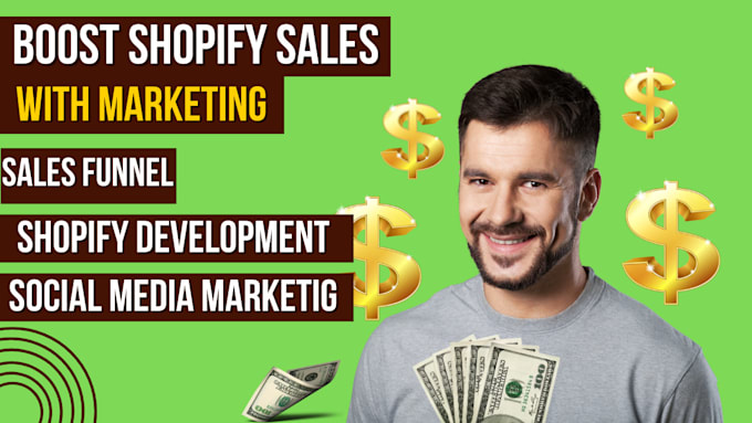 Gig Preview - Boost shopify sales complete shopify marketing klaviyo salesfunnel marketing