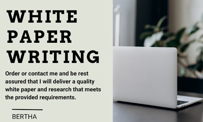 Gig Preview - Write informative white paper for your brand, product, or service