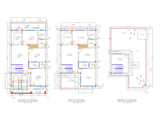 Gig Preview - Prepare floor plans, elevations, cross sections