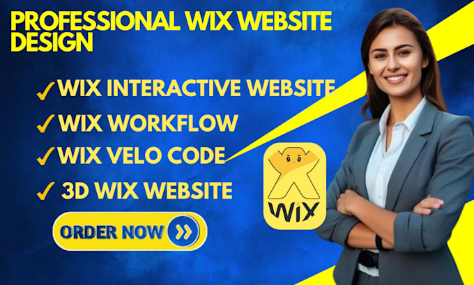 Gig Preview - Design interactive wix landing page, wix redesign wix workflow, wix velo code