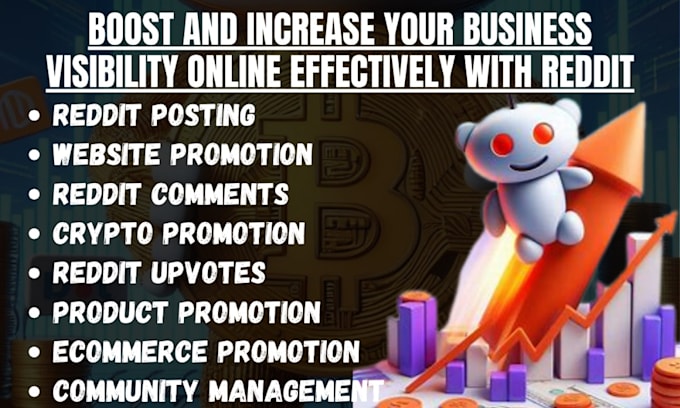 Gig Preview - Do reddit management for crypto link business website ecommerce business app