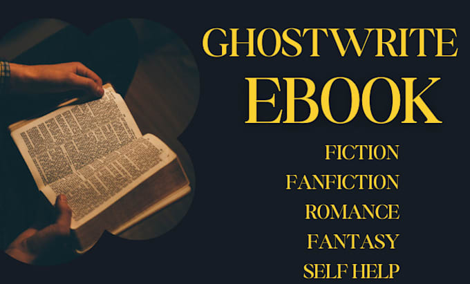 Gig Preview - Ghostwrite fiction and non fiction book ebook be your book writer ghostwriter