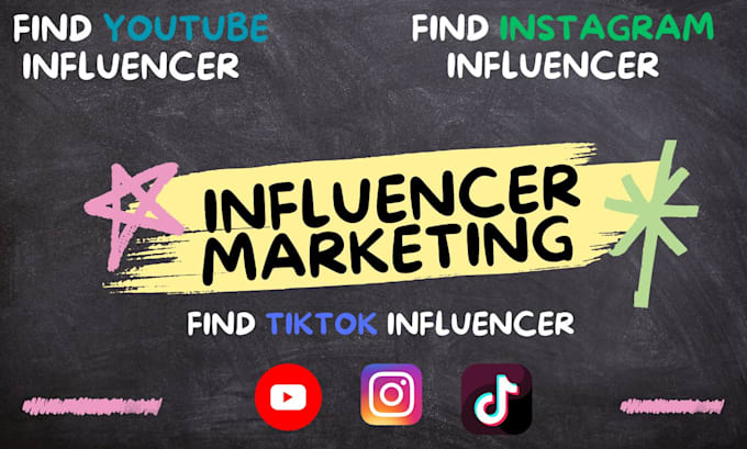 Bestseller - provide a list of youtube, instagram, and tiktok influencer