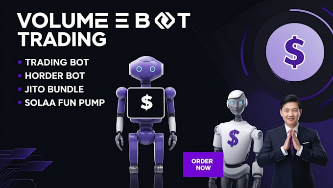 Gig Preview - Do solana cex or stellar volume bot or market making pupfun