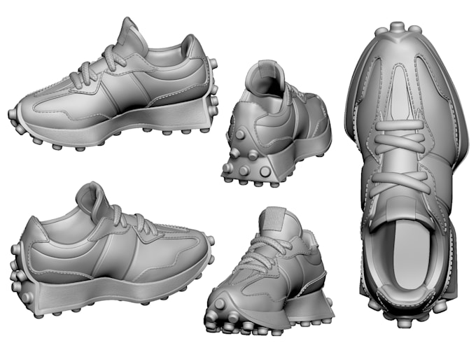 Gig Preview - Sculpt a realistic 3d shoe, 3d sneakers, 3d footwear, 3d object for 3d printing