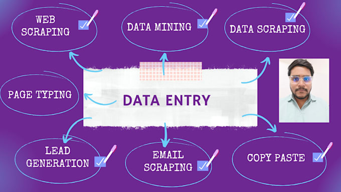 Gig Preview - Do accurate fast data entry,scraping,copypaste ,for you