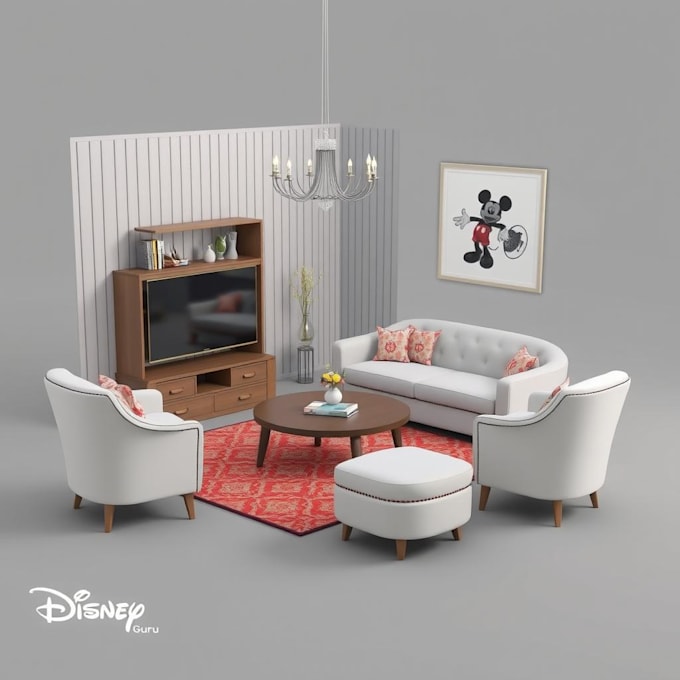 Gig Preview - Do 3d furniture model, 3d design, realistic rendering using blender, 3ds max